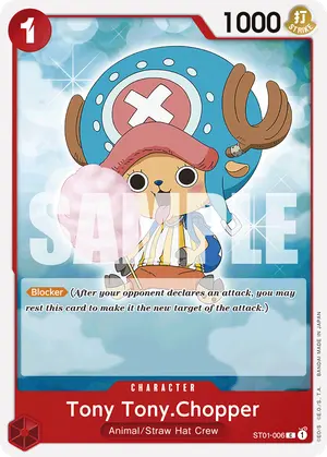 Carta Tony Tony.Chopper ST01-006, versión Normal