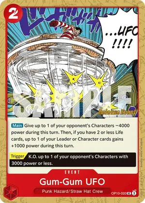 Carta Gum-Gum UFO OP10-020, versión Promo