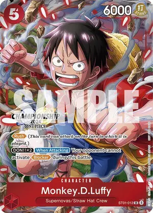 Carta Monkey.D.Luffy ST01-012, versión Arte alternativo