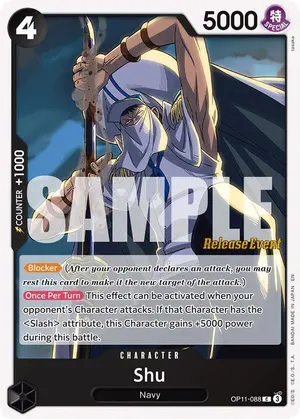 Carta Shu OP11-088, versión Promo