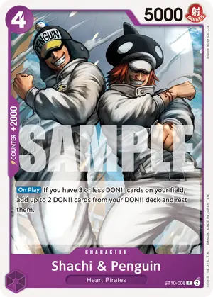 Carta Shachi & Penguin ST10-008, versión Normal