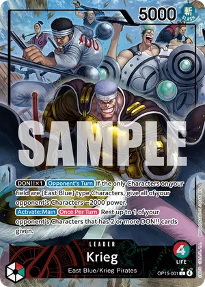 Carta Krieg OP15-001, versión Arte alternativo