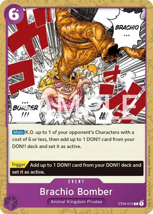 Carta Brachio Bomber ST04-015, versión Promo