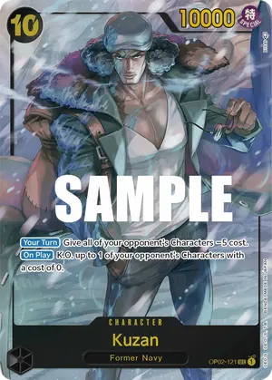Carta Kuzan OP02-121, versión Arte alternativo