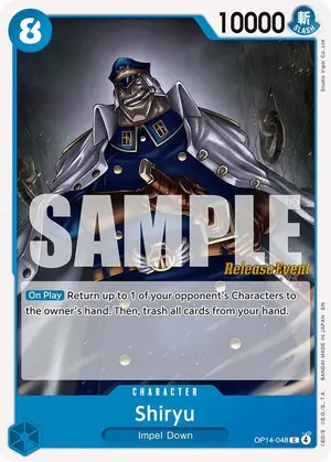 Carta Shiryu OP14-048, versión Promo