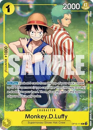 Carta Monkey.D.Luffy OP10-111, versión Arte alternativo