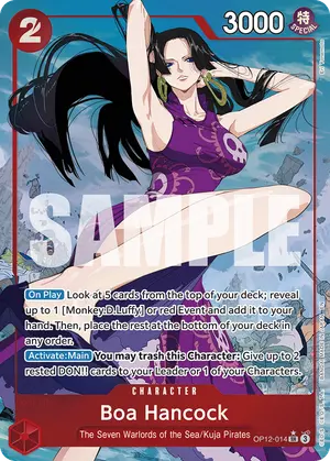 Carta Boa Hancock OP12-014, versión Arte alternativo
