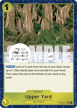 Carta Upper Yard OP05-117, versión Normal