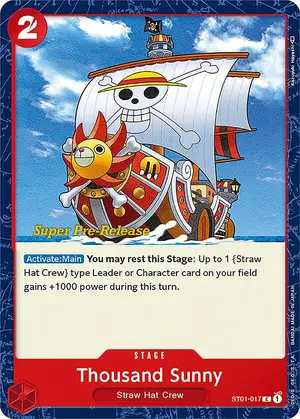 Carta Thousand Sunny ST01-017, versión Promo