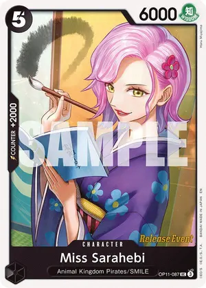 Carta Miss Sarahebi OP11-087, versión Promo