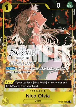 Carta Nico Olvia OP09-106, versión Arte alternativo