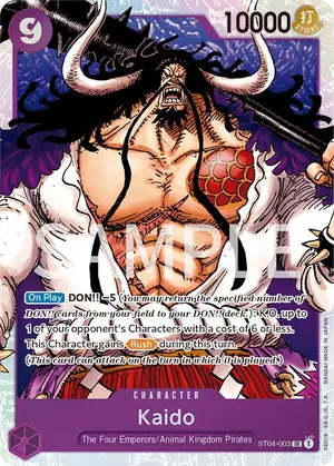 Carta Kaido ST04-003, versión Promo