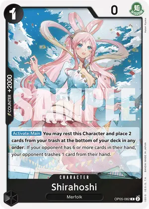 Carta Shirahoshi OP05-082, versión Normal