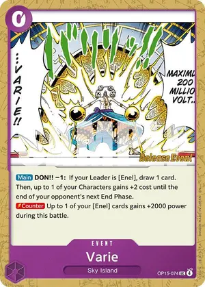 Carta Varie OP15-074, versión Promo