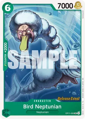 Carta Bird Neptunian OP11-033, versión Promo