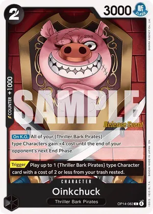 Carta Oinkchuck OP14-082, versión Promo
