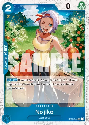 Carta Nojiko OP03-048, versión Normal