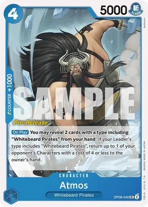Carta Atmos OP08-040, versión Promo