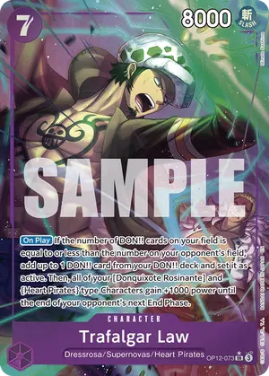 Carta Trafalgar Law OP12-073, versión Arte alternativo