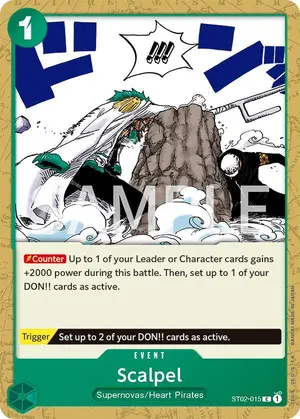 Carta Scalpel ST02-015, versión Promo