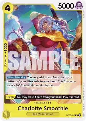 Carta Charlotte Smoothie OP03-110, versión Normal