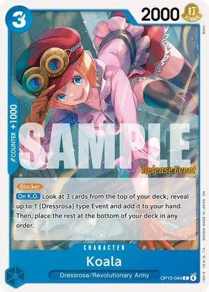 Carta Koala OP15-044, versión Promo