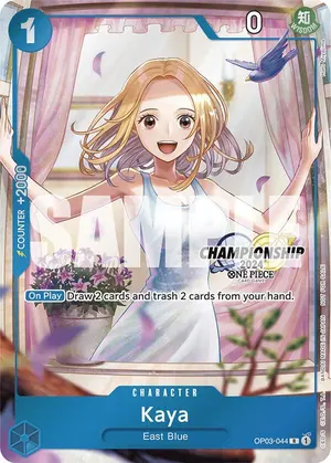 Carta Kaya OP03-044, versión Arte alternativo