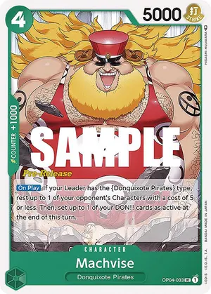 Carta Machvise OP04-033, versión Promo
