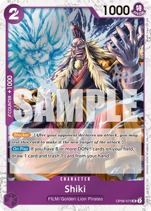 Carta Shiki OP06-073, versión Normal