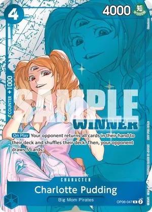 Carta Charlotte Pudding OP06-047, versión Arte alternativo
