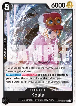 Carta Koala OP13-081, versión Normal