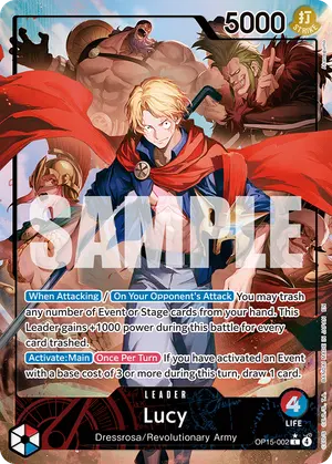 Carta Lucy OP15-002, versión Arte alternativo