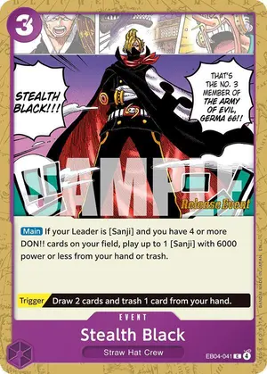 Carta Stealth Black EB04-041, versión Promo