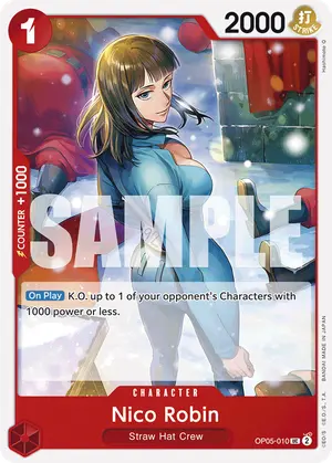 Carta Nico Robin OP05-010, versión Normal