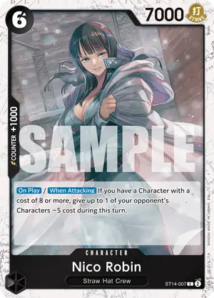 Carta Nico Robin ST14-007, versión Normal