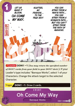 Carta Oh Come My Way EB01-038, versión Normal