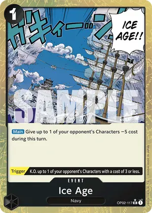 Carta Ice Age OP02-117, versión Normal