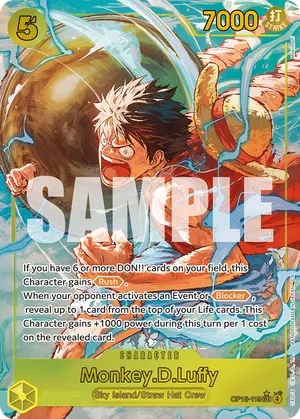 Carta Monkey.D.Luffy OP15-119, versión Arte alternativo