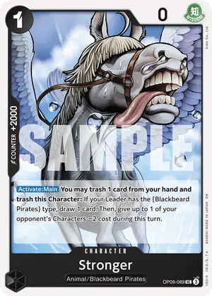 Carta Stronger OP09-089, versión Normal