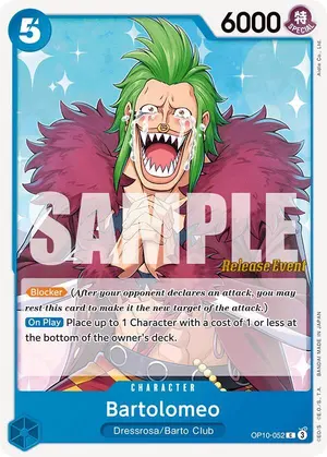 Carta Bartolomeo OP10-052, versión Promo