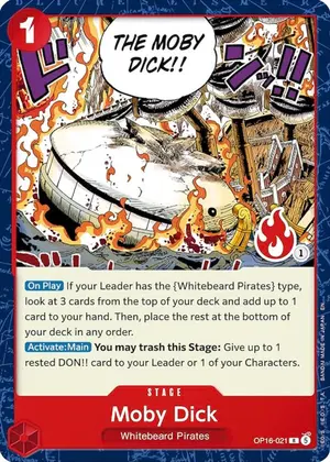 Carta Moby Dick OP16-021, versión Normal