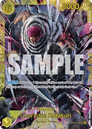 Carta Charlotte Katakuri OP03-123, versión Normal