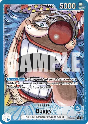 Carta Buggy OP09-042, versión Arte alternativo