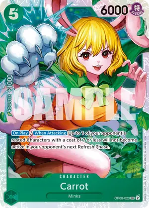 Carta Carrot OP08-023, versión Normal
