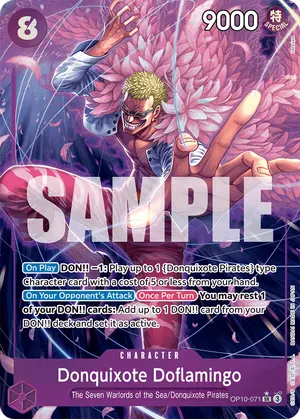Carta Donquixote Doflamingo OP10-071, versión Arte alternativo
