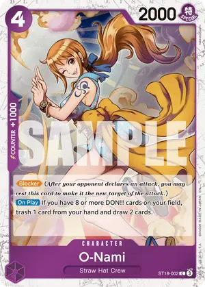 Carta O-Nami ST18-002, versión Normal