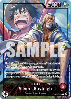 Carta Silvers Rayleigh OP12-001, versión Arte alternativo