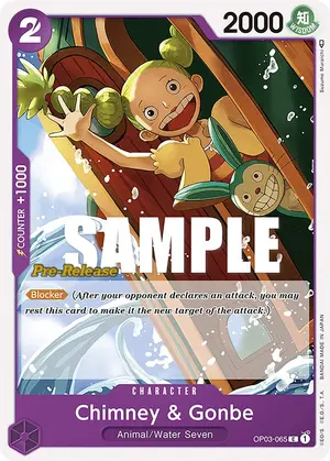 Carta Chimney & Gonbe OP03-065, versión Promo