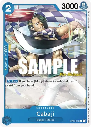 Carta Cabaji OP02-052, versión Promo
