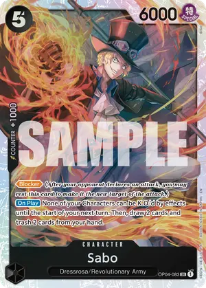 Carta Sabo OP04-083, versión Normal